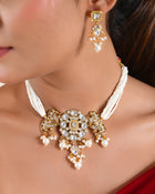Nargis Kundan Pearl Choker Set