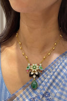 Shuka Meenakari Pendant Set
