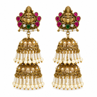 Mahalakshmi Antique Double Jhumka Earrings