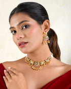 Gajalakshmi Temple Choker Set