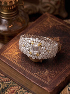 Zehra Zircon Statement Bangle Bracelet