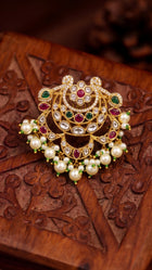 Zareen Multicolour Hair Brooch