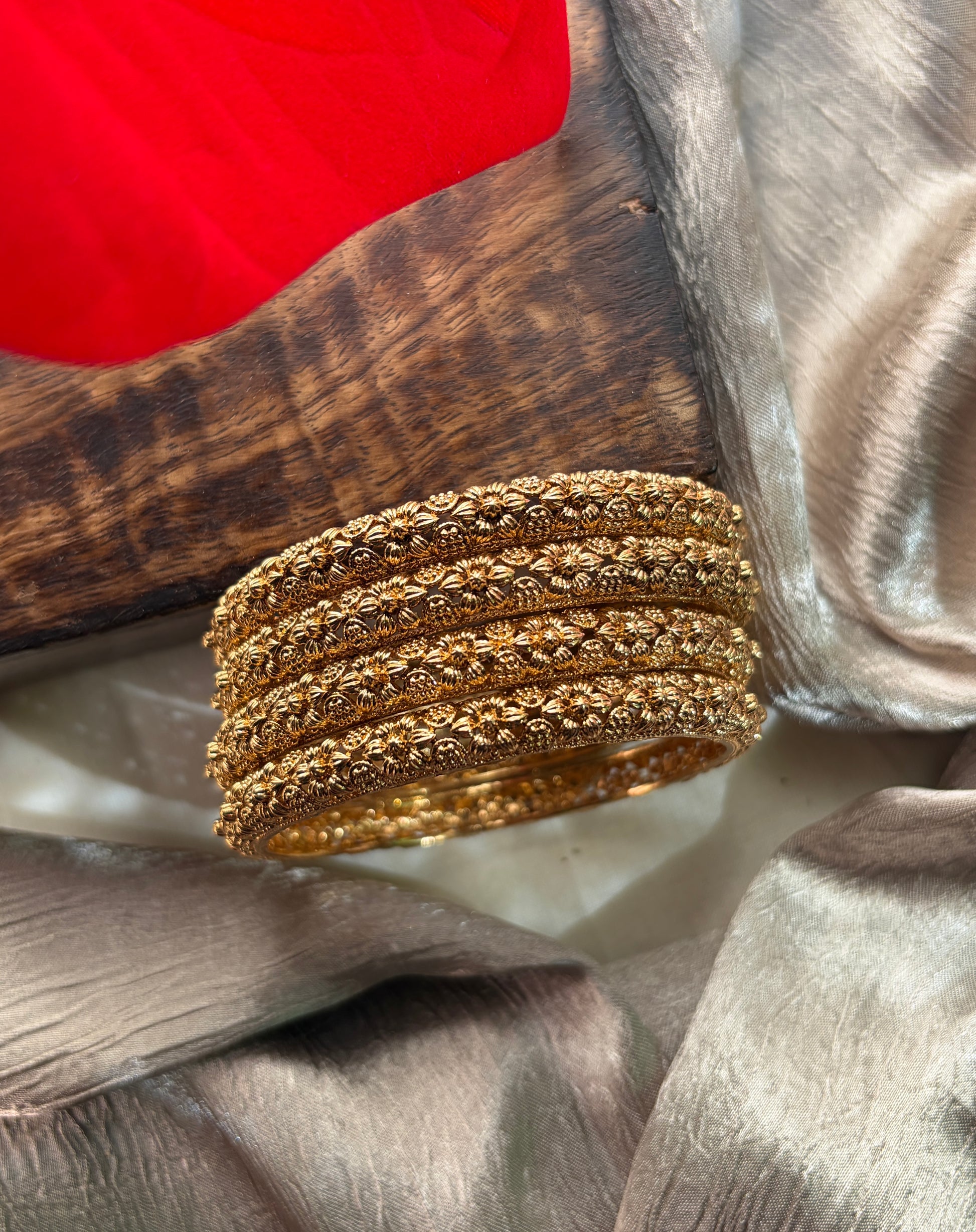 Nakshi Temple Bangle Set of 4