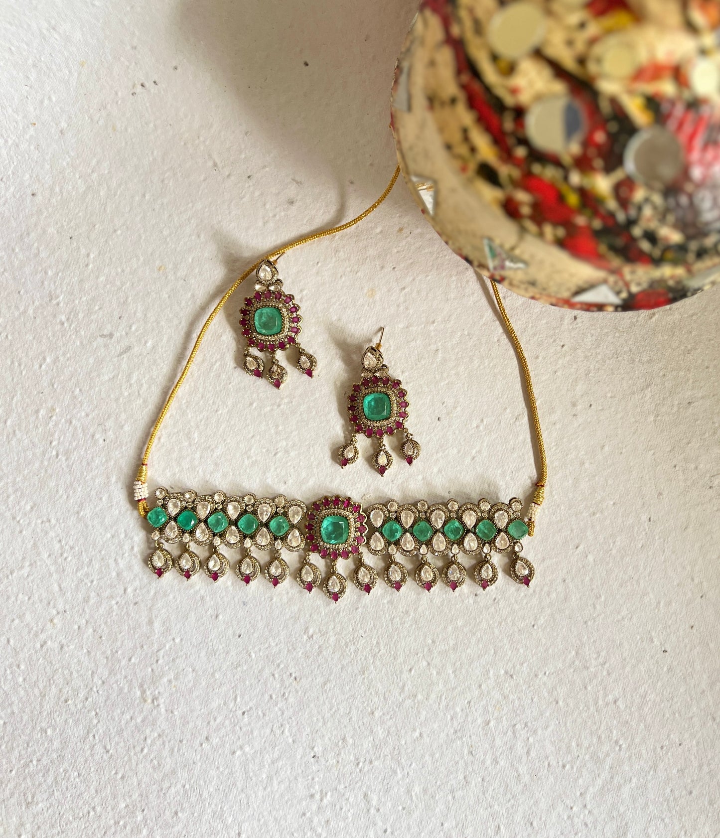 Heirloom Polki Bridal Necklace Set