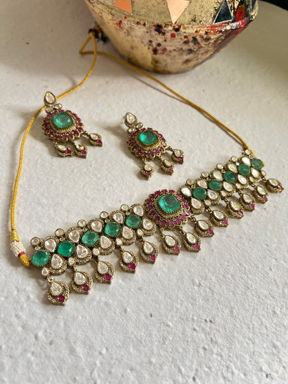 Heirloom Polki Bridal Necklace Set