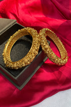 Gold Temple Bangles Set of Two