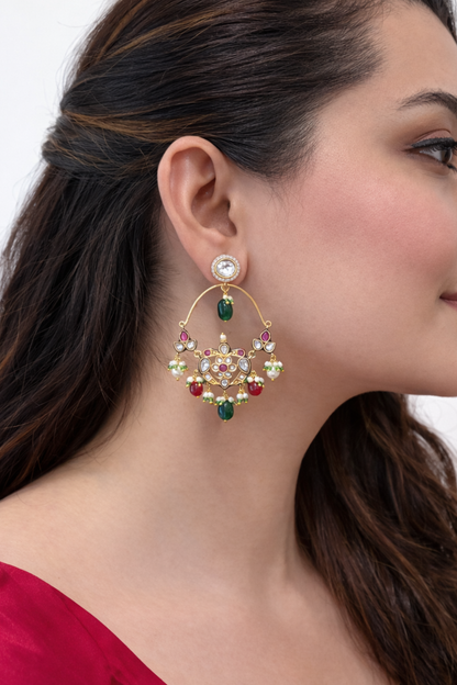 Arohi Arch Drop Chandbaali Earrings
