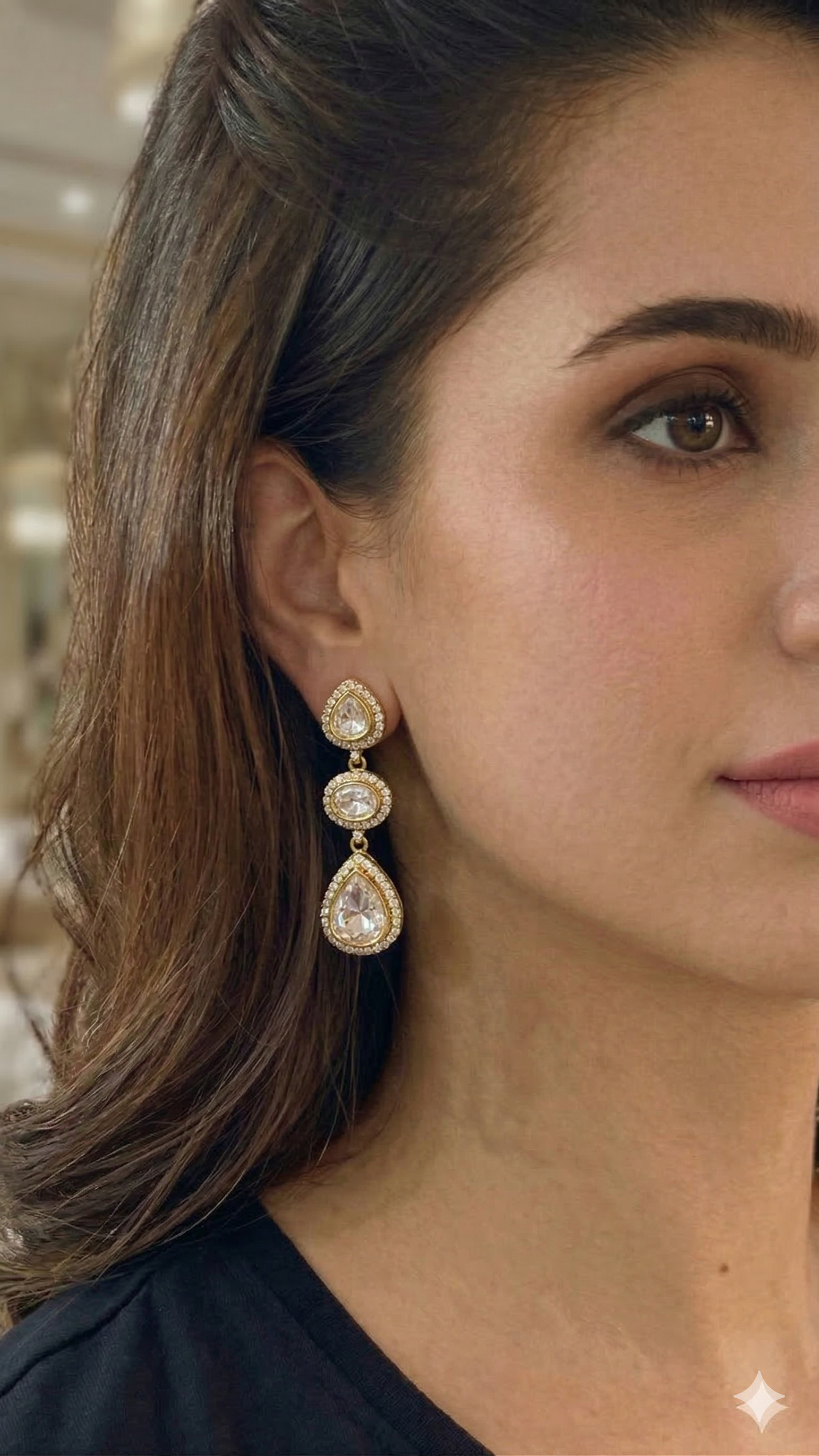 Teardrop Cascade Earrings