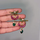 Mayur Bird Motif Earrings