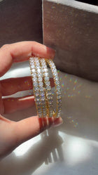 Running Faux Diamond Bangles